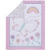 Sammy & Lou Foral Butterfly Baby Nursery Crib Bedding Set - 4pc - 2 of 4