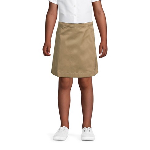 Lands' End School Uniform Kids Slim Blend Chino Skort Above Knee - image 1 of 4