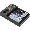 CAD Audio MXU4-FX 4 Channel Mixer with USB Interface and Digital Effects, Black - 2 of 4