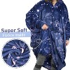 Catalonia Womens' Full Body Oversized Blanket Hoodie Sweatshirt, Extra Long Wearable Fleece Pullover, Gift for Women Wife Girlfriend - 4 of 4