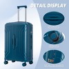 Gulches 3-Piece Luggage Set: 20"/24"/28" Dark Blue ABS Spinner Suitcases with TSA Lock - 4 of 4