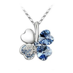 Wrapables Crystal Four Leaf Clover Pendant Necklace - 1 of 1