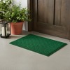 HomeRoots 18" X 30" Green Geometric Indoor Polypropylene Door Mat - 2 of 4