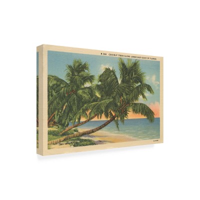 Vintage Florida Beach Landscape All-Weather Canvas Print
