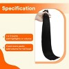 Jessie's Wig 10-24 Inch U Tip Hair Extensions Human Hair For Women Thin Hair Straight #1B natural black 50S/Pack - 2 of 4