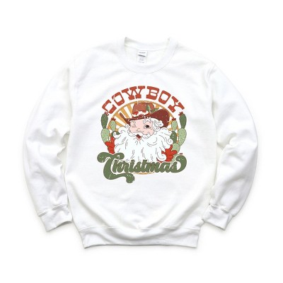 Simply Sage Market Women's Graphic Sweatshirt Cowboy Christmas