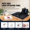 VEVOR Heat Press 16x24, 1700W Power Heat Press Machine, Fast Heating, High Pressure Heat Press Machine for T-Shirt, Black - 3 of 4