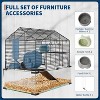 Large 3-Tier Hamster Cage with 7" Glass Bottom, Wheel, Hut & Accessories for Syrian/Dwarf Hamsters, Gerbils & Mice - 3 of 4
