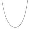 Black Bow Jewelry 1mm, 14k White Gold, Solid Spiga Chain Necklace - 3 of 4