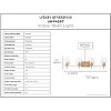 Urban Ambiance Luxury New Traditional Bath Light 8.5''H x 34''W,  Olde Brass Finish,  Swan-Hill Collection, UHP4207 - 3 of 4