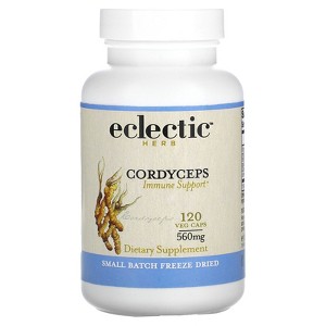 Eclectic Herb Freeze Dried, Cordyceps, 560 mg, 120 Veg Caps - 1 of 3