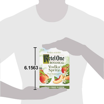 Ketel One Botanical Peach & Orange Blossom Vodka Spritz - 4pk/355ml Cans