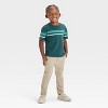 Toddler Boys' Chest Striped Graphic T-Shirt - Cat & Jack™ Green - 3 of 3