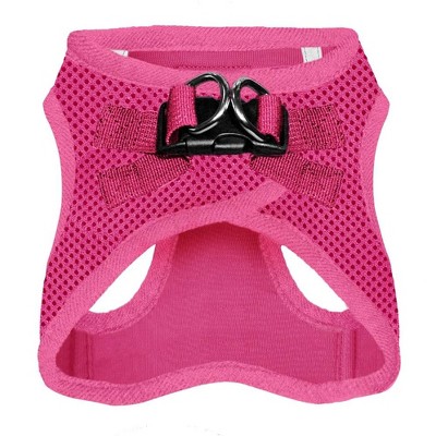 Fuchsia Reflective Mesh Step-In Dog Harness for Medium Pets
