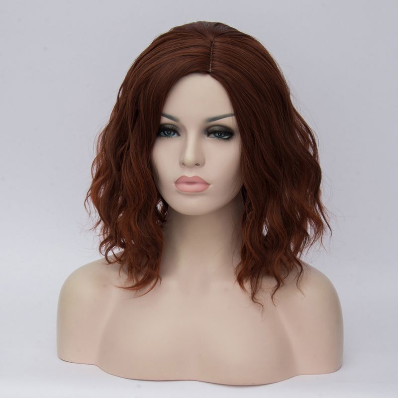 Unique Bargains Curly Wig Human Hair Wigs for Women 16" with Wig Cap, 2 of 7
