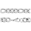 Men's Crucible Stainless Steel Polished Figaro Chain Necklace (6.9mm) :  Target