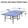 Zevemomo Portable Table Tennis Table, Foldable Ping Pong Game Set for Indoor/Outdoor,Ping Pong Table Top with Net,2 Paddles and 3 Balls,Playback Mode - 4 of 4
