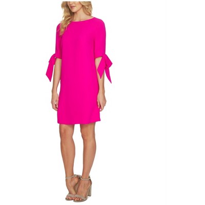 CeCe Womens Bow Sleeve Shift Dress