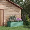 Outsunny Raised Garden Bed, Galvanized Steel Planters for Outdoor Plants with Multi-reinforced Rods, 71" x 36" x 23" - 2 of 4
