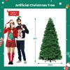 SEVOBAL 6FT Pre-lit Artificial Christmas Tree Prelighted Artificial Hinged Spruce Xmas Tree with Branch Tips Festival, Green, 70.9"*39.4"*39.4" - 3 of 4