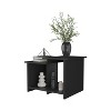 Vynxaria Natural Oak Coffee Table with Open Storage - Modern Geometric Design - 2 of 4