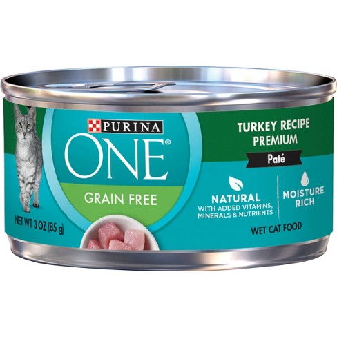 Purina ONE Grain Free Turkey Wet Cat Food - 3oz - image 1 of 4