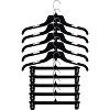 Maison Hanger Recycled Plastic Combo Set 17" Shirt and 12" Bottom 360 Degree Swivel For Home, Office & Retail Stores 15 Pack - 4 of 4