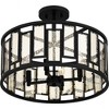 Quoizel Lighting Bankston 4 - Light Semi-Flush Mount in  Matte Black - 4 of 4