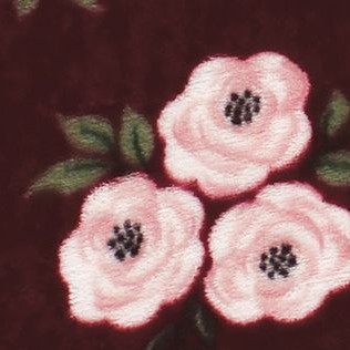 burgundy floral sleeveless