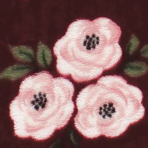 burgundy floral sleeveless