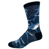 Crazy Dog T-Shirts Men's Shark Da-Dum Socks Funny Shark Movie Theme Song Ocean Beach Vaction Footwear - image 3 of 4