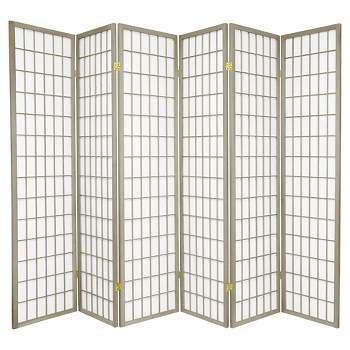 6 ft. Tall Window Pane 6 Panels - Oriental Furniture