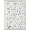 Acekool Floral Insect Area Rug - Washable 5x7 Non-Slip Carpet for Bedroom & Living Room - 2 of 4