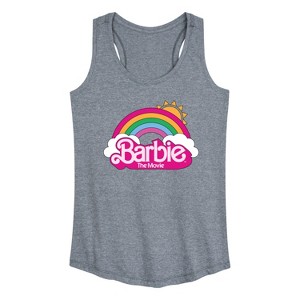 Women's - Barbie - Barbie Logo Rainbow Graphic Racerback Tank - 1 of 4
