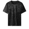 Lars Amadeus Men's Short Sleeve Crew Neck Party Velvet Tee Tops Shirts - 2 of 4