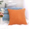 PiccoCasa Luxury Corduroy Corn Striped Cushion Soft Throw Pillow Case - 3 of 4
