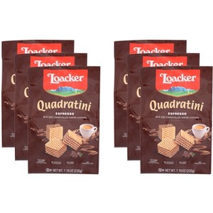 Loacker Wafer Quadratini Espresso - Pack of 6 - 7.76 oz - 1 of 2