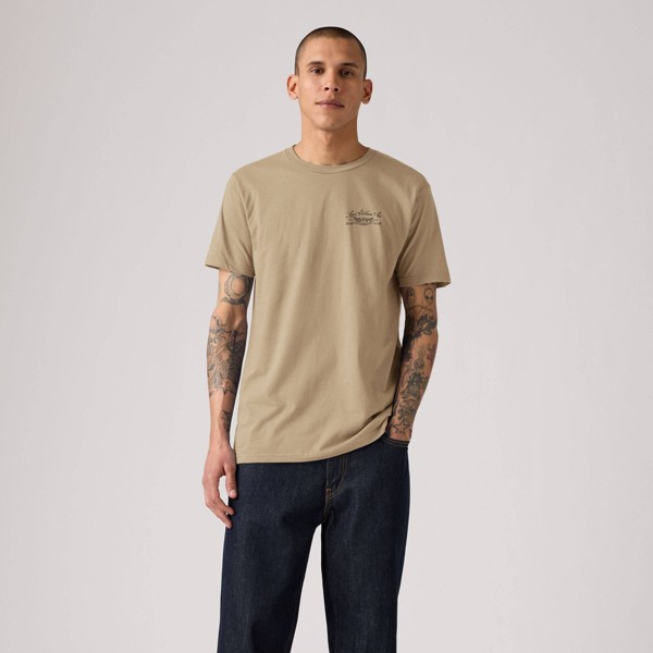 Playera de manga corta de corte relajado Lone Wolf Rodeo para hombre Levi's® - Tan 4
