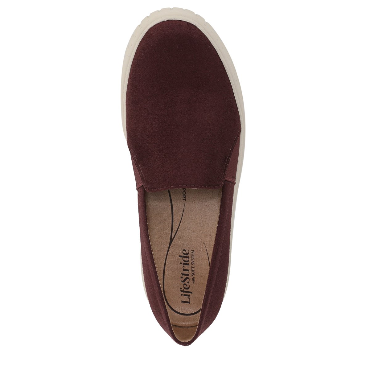 Женские кроссовки LifeStride Women's Grandeur Slip On Sneakers Berry Wine 10 M — фото 7