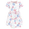 Touched by Nature Infant and Toddler Girls Organic Cotton Short-Sleeve Dresses, Flower Market - 3 of 4