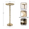 Kate and Laurel Ropa Metal Pedestal Table and Plant Stand - 2 of 4