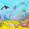 PICASSO-TILES 8 PC Marine Animal Character Theme Set Magnetic Tiles, Building Blocks, STEM Toys for Kids 3+ - 3 of 4