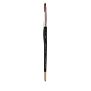 New York Central Oasis Synthetic Brush - Round - Handmade in Germany, Professional Watercolor Brushes with Ergonomic Handle, Soft, Absorbent Bristles - 1 of 4