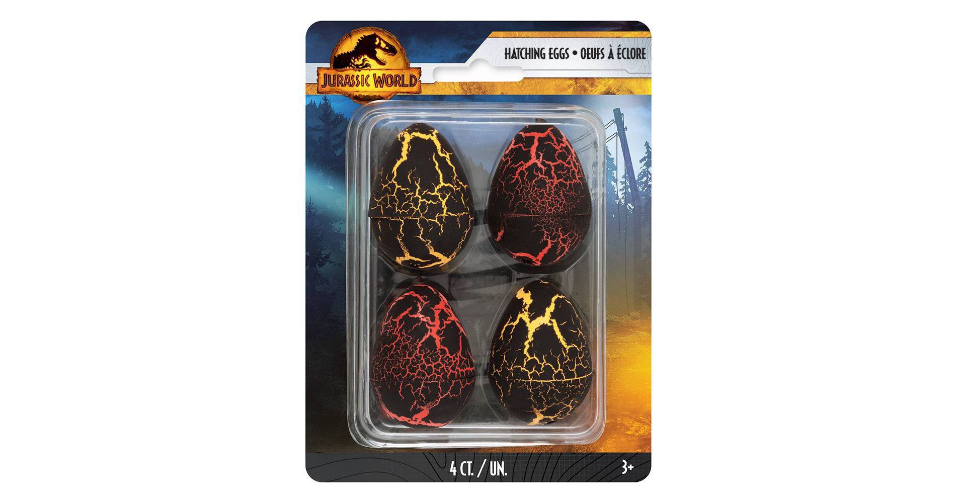 Jurassic World 4ct Hatching Eggs Party Favor Set