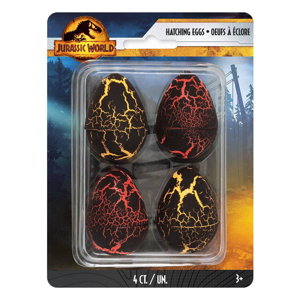 Photos - Action Figures / Transformers Jurassic World 4ct Hatching Eggs Party Favor Set