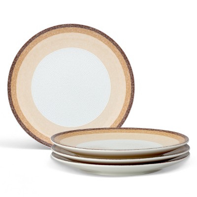 Noritake Colorscapes Layers Set of 4 Coupe Salad/Dessert Plates