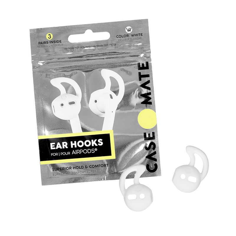 Case-Mate Ear Hooks for Apple Airpods - White, 3 of 4
