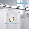 Aoibox White Waffle Weave Shower Curtain, Heavy Duty Polyester Fabric, Hotel Quality Bathroom Decor, Luxurious and Easy to Clean - 4 of 4