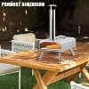 Portable Outdoor Pizza Oven,Wood Pellet Pizza Ovens with Pizza Stone,Pizza Peel, Thermometer and Carry Bag - 2 of 4