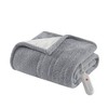 Sapphtopaz 50"x60" Heated Blanket, Faux Feathersoft Throw Blanket for Bed, Reversible Fluffy Fleece Blanket with 5 Heat Settings, Dream Soft Blanket - 2 of 4
